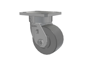 Albion 120XP04201S 4" x 2" XP Poly Stainless Kingpinless Caster