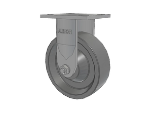 Albion 120XP06201R 6" x 2" Polyurethane Rigid Stainless Caster