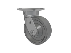 Albion 120XP06201S 6" x 2" Polyurethane Stainless Kingpinless Caster