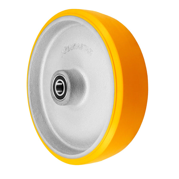 Durastar 12" x 3" REGAL Polyurethane on Ductile Steel Core Wheel, 3500 lbs Capacity and 6205 Precision Ball Bearing Durastar