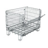 Durastar COLLAPSIBLE Wire 33-3/4 x 24 x 26-1/4 inch Open Foot Container with Casters Durastar