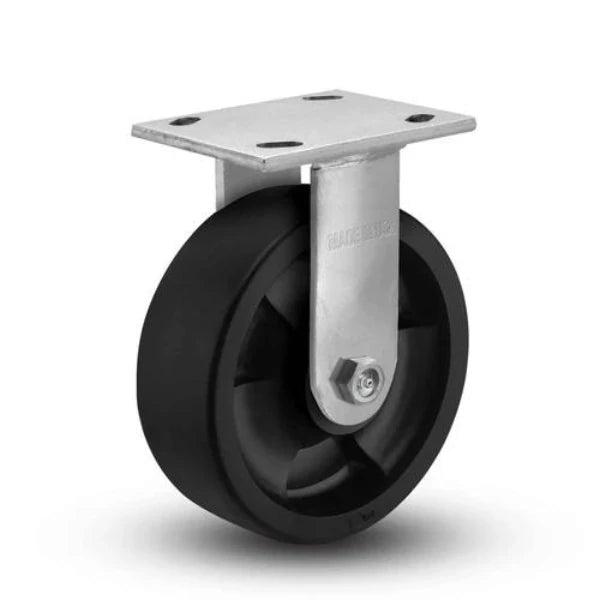 Albion Casters 6" x 2" Industrial Line - Rigid Caster with 7.5" Height - Reinforced Polypropylene Wheel - Model 16RT06201RHR60 | Heavy-Duty USA Rig for Industrial Applications Albion-Casters