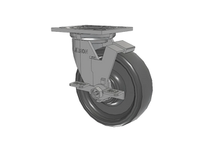 Albion 16SE06228SFBA 6" x 2" Caster — 1100 lb
