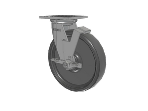 Albion 16SE08228SFBA 8" x 2" Caster — 1200 lb