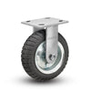 Albion Casters USA-Rig 6x2 Never-Flat SZ Wheel Rigid Caster with 4x4.5 Plate – Heavy-Duty Industrial Caster for Superior Performance and Durability Albion-Casters