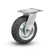 Albion Casters USA-Rig 8"x2" Never-Flat Wheel Caster with 4"x4.5" Steel Plate - Heavy-Duty SZ Caster for Industrial Equipment Albion-Casters