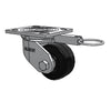Heavy-Duty Phenolic Wheel Caster with Swivel Lock - 600lb Capacity, 3.25" Wheel, 4x4.5" Plate Albion-Casters