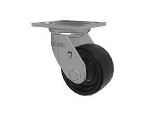 Albion 16TM04201S 4" x 2" Phenolic Swivel Caster 4" x 4-1/2" Plate