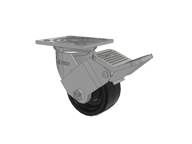 Albion Casters 4x2 Top Locking Caster - USA-Made Phenolic Wheel, 4x4.5 Top Plate, Heavy-Duty Industrial Caster | Model 16TM04201SFBE Albion-Casters