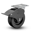 Albion Casters 4" x 2" USA-Made Top Total Lock Caster with Phenolic Wheel and 4" x 4.5" Top Plate - Heavy-Duty, Secure Locking Caster for Equipment and Machinery Albion-Casters