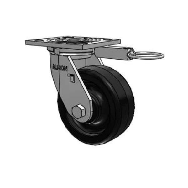 5" Phenolic Wheel Swivel Lock Caster | 1000 lb Capacity | 4"x4.5" Plate | USA-Made Heavy Duty Albion-Casters