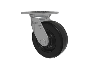 Albion 16TM06201S 6"x2" Phenolic Swivel Caster – 4"x4.5" Top Plate