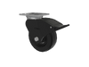 Albion Casters 6" x 2" Total Lock Caster | USA-Made Phenolic Wheel | 7.5" High Top | 4" x 4.5" Plate | Model 16TM06201STHS60 Albion-Casters