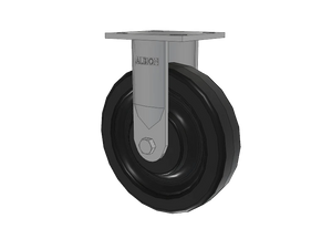 Albion 16TM08201R 8" x 2" Phenolic Rigid Caster – 4" x 4.5" Plate