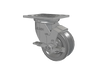 Albion Casters USA-Rig 4" x 2" Cast Iron V-Groove Wheel Side-Lock Caster with 4" x 4.5" Plate - Heavy-Duty Mobility Solution for Industrial Applications Albion-Casters