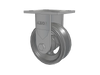 Albion Casters 5"x2" USA-Rig Rigid Caster with V-Groove Cast Iron Wheel - High-Durability Industrial Caster for Heavy-Duty Applications - Model 16VG05201R Albion-Casters