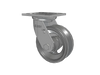 Albion Casters 5"x2" USA-Rig Swivel Caster with V-Groove Cast Iron Wheel - Heavy-Duty Industrial Caster for Enhanced Mobility and Durability Albion-Casters