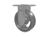 Albion Casters 6x2 USA-Rig Rigid Caster with V-Groove Cast Iron Wheel – Heavy-Duty Industrial Caster, Model 16VG06201R Albion-Casters