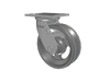 Albion Casters 6" x 2" USA-Rig Swivel Caster with V-Groove Cast Iron Wheel - Heavy-Duty Industrial Caster for Smooth Maneuverability and High Load Capacity Albion-Casters