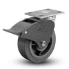 Albion Casters 4" x 2" USA-Made Total Lock Caster with Performance-Rubber Ball Bearings - 350 lb Capacity, 5.63" Mount Height - Model 16XS04228ST Albion-Casters