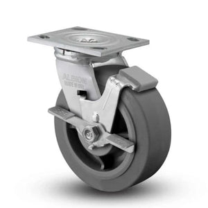 Albion 16XS05228SFBA 5" x 2" Performance-Rubber Side Lock Caster – 375 lb