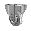 3.5" x 1.25" Performa Rigid Caster – 250 lb | Top Plate 2.6875" x 3.625" | CasterHQ