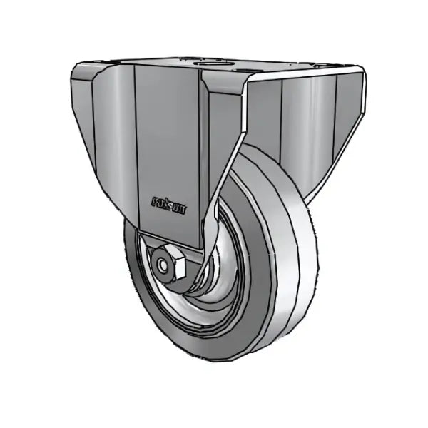 3.5" Performa Rigid Caster: 250lb Capacity, Ball Bearing, 2.6875"x3.625" Top Plate -  | CasterHQ