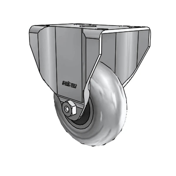 3.5" Conductive Performa Rigid Caster with Top Plate - 210 lb Capacity CasterHQ