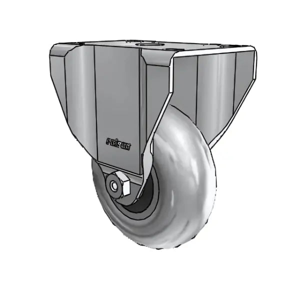 3.5" Conductive Performa Rigid Caster with Top Plate - 210 lb Capacity -  | CasterHQ