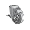 Colson Casters 3.5" x 1.25" Performa Delrin Bearing Side-Lock Caster with 1/2" Hollow Rivet - SKU: 2.03250.441 BRK1 | High-Performance Caster for Industrial and Medical Applications colson-header