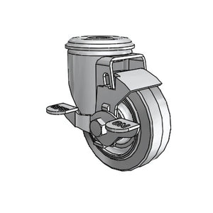 Colson Casters 3.5" x 1.25" Performa Delrin Bearing Side-Lock Caster with 1/2" Hollow Rivet - SKU: 2.03250.441 BRK1 | High-Performance Caster for Industrial and Medical Applications colson-header