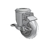 Colson Casters 3.5" x 1.3125" Performa Ball Bearing Side-Lock Caster with 1/2" Hollow Rivet - SKU: 2.03250.565 BRK1 | Durable, High-Performance Caster for Industrial & Medical Applications colson-header