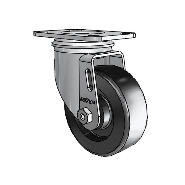 3.5"x1.25" Polyolefin Ball Bearing Swivel Caster with 2.5"x3.625" Plate, 230 lb Load Capacity colson-header