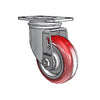 3.5" x 1.25" HI-TECH Delrin Bearing Swivel Caster - 250 lb Load Capacity, 2.5" x 3.625" Plate colson-header