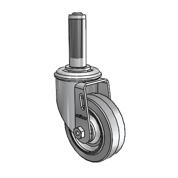 3.5" x 1.25" Performa Delrin Bearing Caster with Expanding Adapter for 7/8" to 15/16" Round Tubing - 2.03267.441 MTG41 | Durable Industrial Caster for Machinery and Equipment colson-header