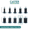 3.5" x 1.25" Performa Delrin Bearing Caster with Expanding Adapter for 1-5/8" to 1-11/16" Inside Dia. Round Tubing - Model 2.03267.441 MTG47 | Durable & Smooth Rolling Industrial Caster for Light-Duty Applications -  | CasterHQ