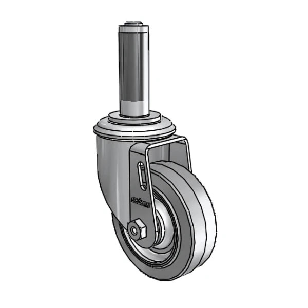 Colson Casters 3.5" x 1.25" Performa Delrin Bearing Caster with Expanding Adapter (MTG51) - 7/8" to 15/16" Square Tubing, SKU: 2.03267.441 MTG51 - Industrial Caster for Heavy Duty Applications colson-header
