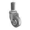3.5" x 1.25" Performa Delrin Bearing Caster with Expanding Adapter for 1-1/4" to 1-5/16" Inside Dia. Square Tubing - MTG54 - Durable, Low-Friction Industrial Caster for Medium-Duty Use colson-header