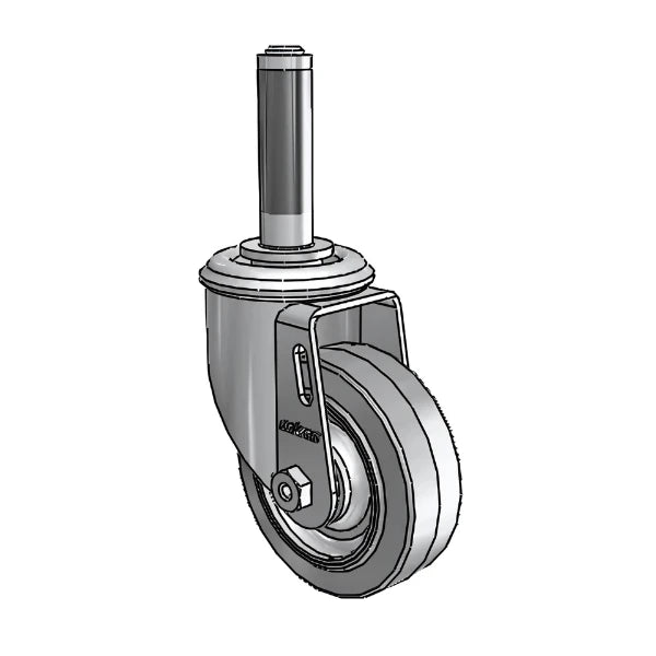 3.5" x 1.25" Performa Ball Bearing Caster with Expanding Adapter for 3/4" to 13/16" Round Tubing - Durable & Smooth Rolling Performance for Light to Medium Duty Applications - Model 2.03267.445 MTG40 colson-header