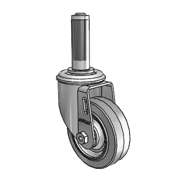 3.5" x 1.25" Performa Ball Bearing Caster with 7/8" to 15/16" Inside Dia. Round Tubing Expanding Adapter (MTG41) - Durable, Heavy-Duty Industrial Caster for Machinery and Equipment colson-header