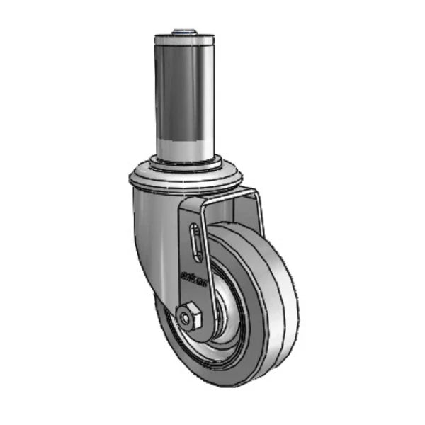 Colson Casters 3.5" x 1.25" Performa Ball Bearing Caster with Expanding Adapter (1-1/4" to 1-5/16" Inside Dia. Round Tubing) - SKU: 2.03267.445 MTG44 - Durable, Smooth Rolling for Industrial & Commercial Use colson-header