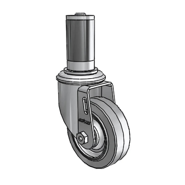 Colson Casters 3.5" x 1.25" Performa Ball Bearing Caster with Expanding Adapter for Round Tubing (1-3/8" to 1-7/16" ID) - MTG45, SKU: 2.03267.445 MTG45 colson-header
