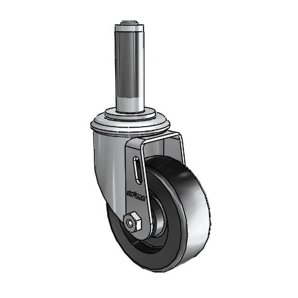 3.5" x 1.25" Polyolefin Delrin Bearing Caster with Expanding Adapter for 7/8" to 15/16" Square Tubing - 2.03267.53 MTG51, Smooth & Durable for Light to Medium Duty Applications colson-header