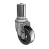3.5" x 1.25" Polyolefin Ball Bearing Caster with Expanding Adapter (1-5/8" to 1-11/16" Inside Dia. Round Tubing) - 2.03267.55 MTG47 for Light-Duty Industrial Applications colson-header