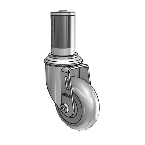 Colson Casters 3.5" x 1.3125" Performa Ball Bearing Caster with Expanding Adapter (MTG46) – Fits 1-1/2" to 1-9/16" Round Tubing – SKU: 2.03267.565 MTG46 – Durable, High-Performance Caster for Industrial and Medical Applications colson-header