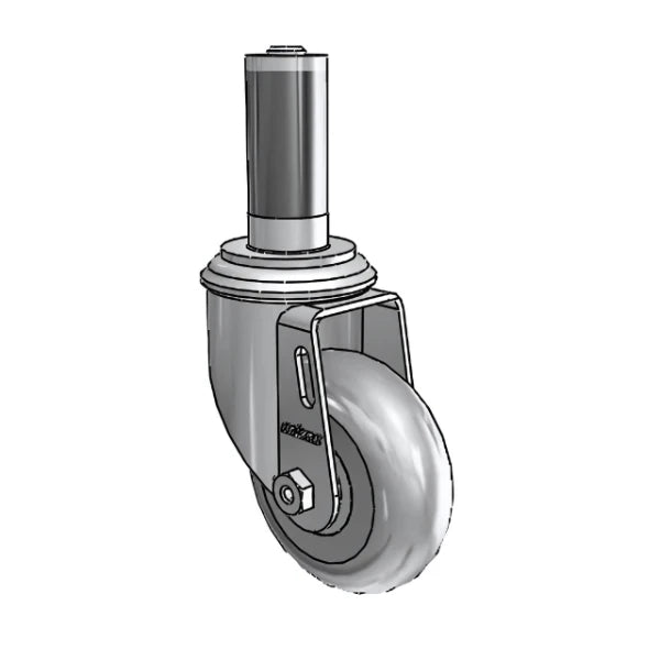 Colson Casters 3.5" x 1.3125" Performa Ball Bearing Caster with Expanding Adapter (MTG53) - 1-1/8" to 1-3/16" Inside Dia. Square Tubing - SKU: 2.03267.565 MTG53 colson-header
