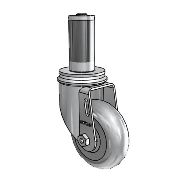 Colson Casters 3.5" x 1.3125" Performa Ball Bearing Caster with Expanding Adapter (MTG54) - 1-1/4" to 1-5/16" Square Tubing - SKU: 2.03267.565 MTG54 colson-header