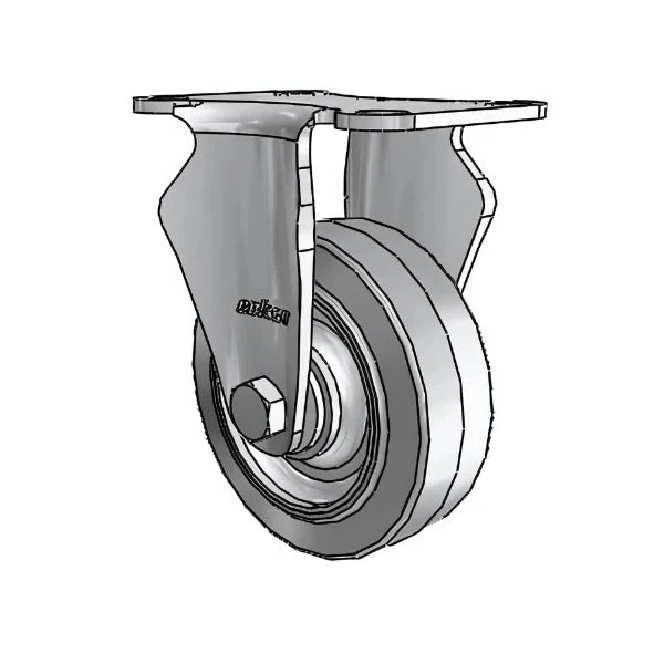 3.5" x 1.25" Stainless Performa Delrin Bearing Rigid Caster with 2.5" x 3.625" Plate - High-Quality, Durable, and Stable Mobility Solution for Industrial Applications - 2.03408.444 colson-header1