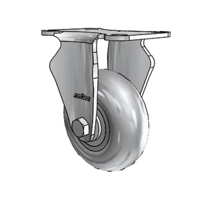 2.03408.564 3.5" x 1.3125" Performa Rigid Stainless Caster – CasterHQ
