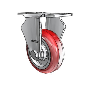 Colson Casters | Stainless 3.5" x 1.25" HI-TECH Delrin Bearing Rigid Caster - 2.5" x 3.625" Plate - SKU: 2.03408.944 | Heavy-Duty Mobility Solution for Industrial and Medical Applications colson-header